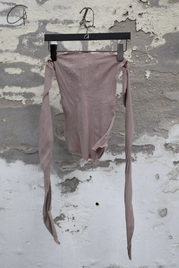Marc Le Bihan 26916 Flat Shoulder Stretch Bottoming Tube Top T-Shirt Handmade in France MLB-26916-ROSE ANCIEN
